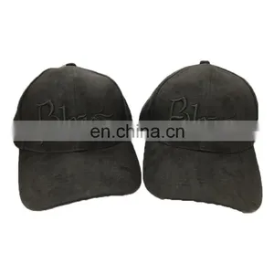Wholesale Hot Selling 3D Embroidery Custom Promotional Suede Baseball Cap thumbnail-3