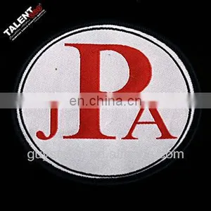 Custom Woven Embroidered Letters and Numbers Bordure Badge Patch for Garment Decoration thumbnail-1