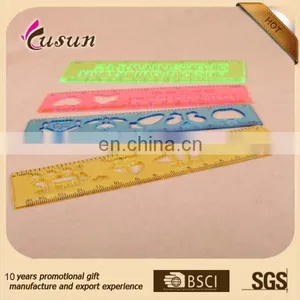 Manufacturer Promotion Advertising Straight Plastic Ruler 15cm thumbnail-2