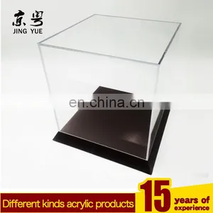 Factory Custom Clear Pmma Box With Black Base Plexiglass Display Case Acrylic Display Box thumbnail-2
