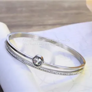 Gold Rose Gold Silver PVD Plating 316L Stainless Steel Bracelets Bangles For Men Womens thumbnail-2