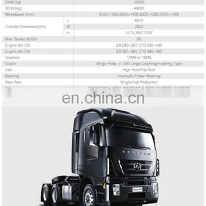 2017 High Quality Hongyan Genlyou C100 6x4 Heavy Tractor Truck thumbnail-2