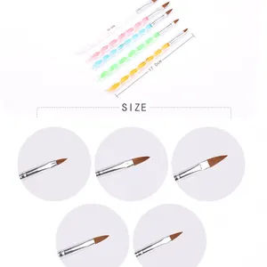 Gel Nail Brush Uv Gel Builder Painting Dotting Pen Manicure Salon Tools thumbnail-2