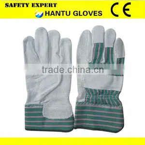 Top Quality Full Palm EN388 Leather Work Glove Safety Glove thumbnail-4