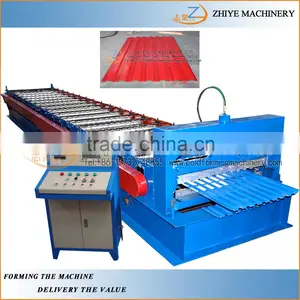 Trapezoidal Tile Sheet Roof Wall Panel Cold Forming Machine/Used Metal Roof Sheet Roll Forming Machine thumbnail-3