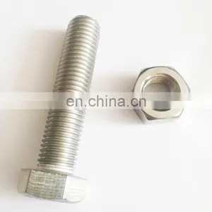 Bright Polished INOX Stainless Steel SS304 SS316 Hex Head Bolt A2-70 thumbnail-4