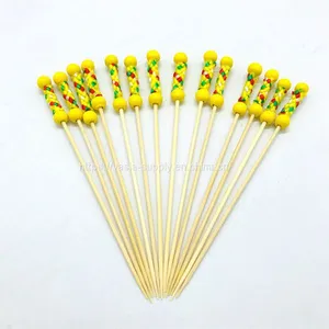 Bamboo Stick Yellow Fuji With Their 12 cm These Decorative Sticks Are Great for Snacks and Buffets thumbnail-1