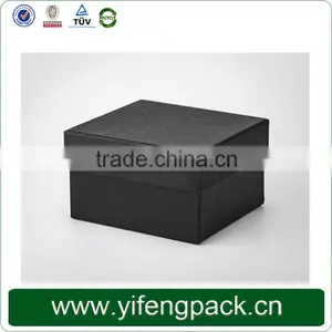 Handmade With Pillow Inside Paper Black Single Watch Box,Watch Gift Box thumbnail-4