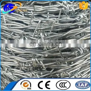 ISO9001 Silver Elec-galvanized Barbed Wire Fence for Private Area thumbnail-5