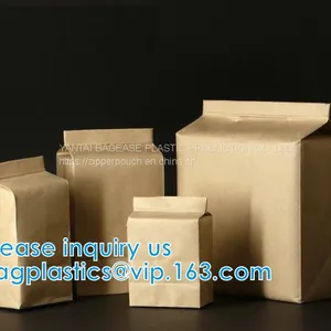 Cookies/biscuits/muffin/bread Snack Packaging Bag Custom Printed Clear Plastic Bread Bags,Square Bottom Kraft Paper Pack thumbnail-3