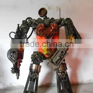 Ironhide Large Outdoor Sculpture Cartoon Figure Iron Man Sculpture for Public Plaza Exhibition Celebration thumbnail-4