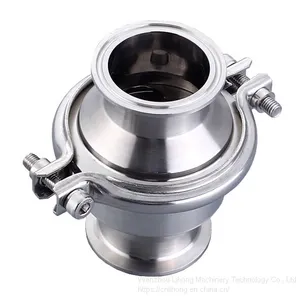 Stainless Steel Sanitary Food Degree Welded Clamped Threaded Check Valve DIN SMS ISO thumbnail-1