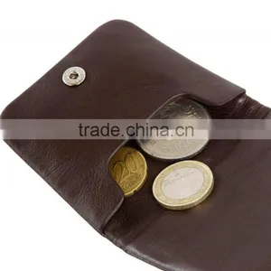 Black Soft Calf Leather Pocket Coin Holder Coin Case Coin Pouch thumbnail-3