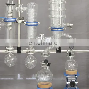 Lab Glass Shortpath Wiped Film Molecular Distillation Machine thumbnail-5