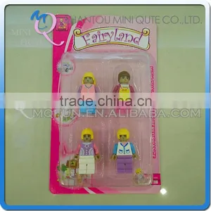 Mini Qute 4pcs/lot Intellect Girls Kawaii Fairyland Friend Models Action Figure Plastic Building Block Educational Toy NO.24792B thumbnail-1