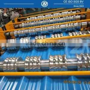 Aluminum Step Tile Roof Roll Forming Machine thumbnail-2
