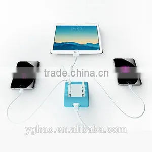 Wholesale New Design Super Fast Charging 5V 4A Multiple Port Universal 5 Usb Travel Wall Charger for Mobile Phone thumbnail-1