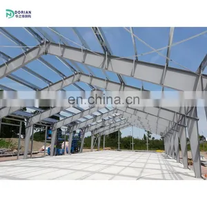 Hot Rolled Futuristic Steel Structure Buildings Sections of Non Alloy Construction Companies Steel Warehouse thumbnail-2