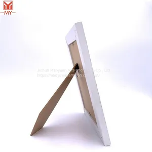 High Quality MDF Decorative Art Photo Frame Blue and White Mesh Rustic Picture Frame for Home Decor thumbnail-5