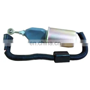 Genuine DCEC 6CT Diesel Engine Part 3977620 24V Fuel Shutoff Solenoid Switch thumbnail-1