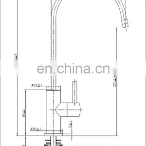 Kitchen Bar Sink Drinking Water Faucet Commercial Stainless Steel,Cold Water Water Filter Faucet thumbnail-2