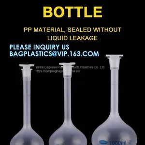 Chemistry Laboratory 10ml 50ml 100ml 250ml 500ml 1000ml PP Plastic Volumetric Flasks, Lab Use 10ml 50ml 100ml 250ml 500ml 1000ml Plastic Volumetric Measuring Flask thumbnail-1