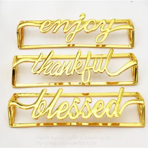 Newest Letters Napkin Ring Metal Custom Napkin Buckle Wedding Party Table Decorations Valentine's Day thumbnail-5