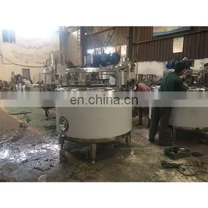 Factory Cheese Blending Cooking Tank With Agitator Equipment Dairy Cheddar Dry Cheese Processing Line Cheese Vat thumbnail-4