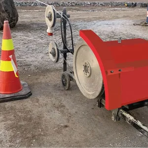 Diamond Wire Saw Stone Block Cutting Machine For Granite And Marble Squaring And Dressing Machine thumbnail-4