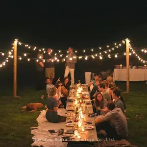 Warm White Solar Crystal Globe String Lights - Waterproof for Outdoor Landscape Garden Christmas Party Decor thumbnail-3