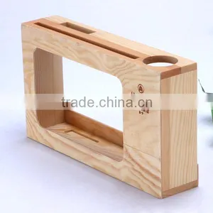 Wholesale Wood Electric Wire Storage Box Wood Tissue Box thumbnail-2