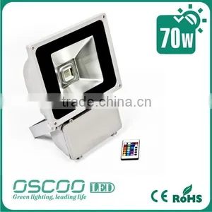 70 Watt 12VDC RGB Color LED Flood Light IP65 Waterproof Garden Light thumbnail-2
