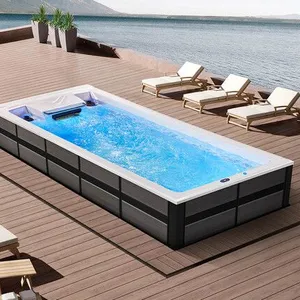 Outdoor Extra Large Swimming Pool Home Automatic Constant Temperature Heating Wave Massage thumbnail-2