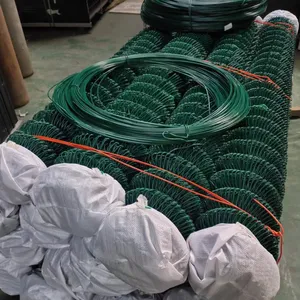 8 Ft X 50 Ft Chain Link Fabric Fencing With Razor Barbed Wire For High Level Security thumbnail-3