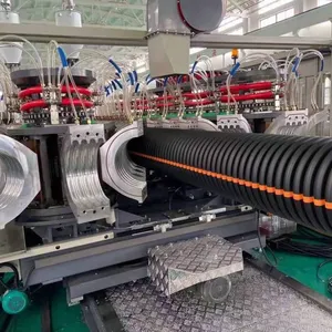 PLC Controlled Double Wall Corrugated Pipe Extrusion Line With Automatic Coiling System thumbnail-2