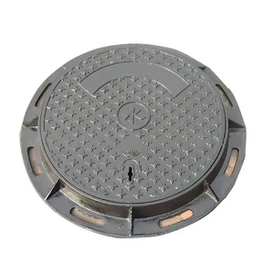 Hot Sale Jingdong Ductile Iron Round Manhole Covers Customized Size Black Durable Road Safety Cover thumbnail-4