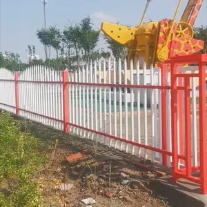 Zinc Steel Fencing for Agricultural Livestock Enclosures, 1.2m Tall, 4-Rail, Smooth Top Bar thumbnail-4