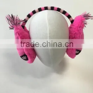 Lovely Funny Animal Ear Muffs Warm Winter Knitted Ear Muff Ear Protection for Kids thumbnail-2