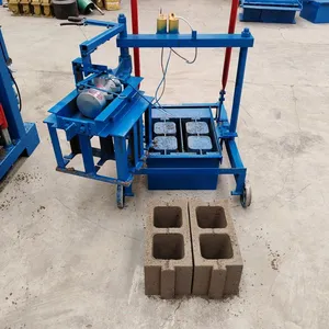 Mini 2-45 Manual Brick Making Machine Hollow Block Concrete Machine thumbnail-2