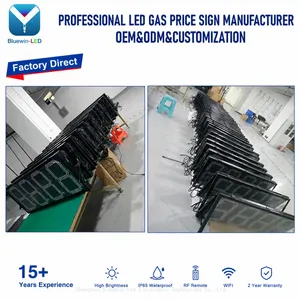 Outdoor IP65 LED Gas Price Display Screen 8‑48inch Customizable for Petrol Stations With 2‑Year Warranty thumbnail-1
