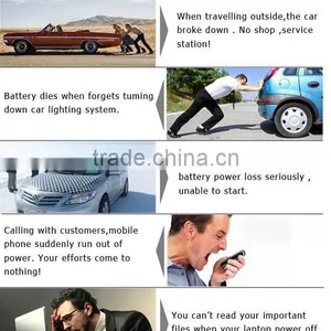 12000mAh 12V 400A Emergency Mini Multi-function Auto Emergency Power Bank Powerall Jump Starter thumbnail-2