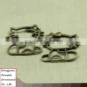 Wholesale Retro Alloy Diy Jewelry Ancient Bronze Cat Pendant thumbnail-3