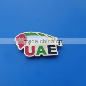 UAE Flag Pin Gold Colorful Magnetic Lapel Pin Badge thumbnail-1