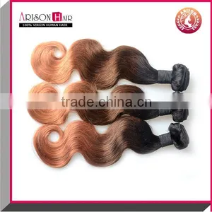 T Hair Products Ombre Hair Extensions 8A Brazilian Virgin Hair Body Wave 3pcs Brazilian Human Hair Weave Bundles 1B 4 30 thumbnail-1