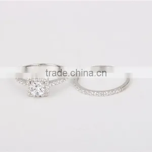 High Quality Fashion Lady's 14k Ring Set Wedding Jewelry AAAAA CZ thumbnail-4