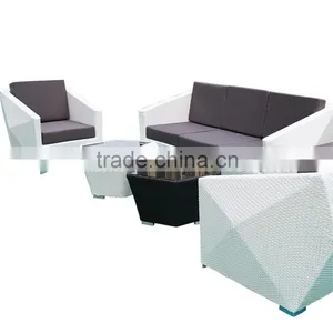 Furniture Slipcovers For Rattan Furniture Creative Geometry Modern White Rattan Outdoor Furniture Quality Choice thumbnail-2