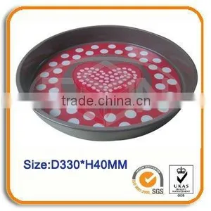 Round Tin Serving Tray thumbnail-1