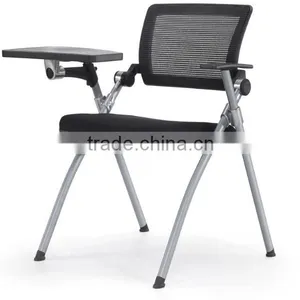 Mesh Fabric Office Chairs With Writing Board and Blue Color Seat thumbnail-3