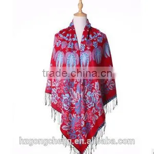 Fashion Warm Kerchief Tassel Scarf Imitation of Cashmere Ms Shawl ,140*140cm thumbnail-2
