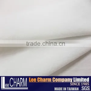 White Thin Elastic Plain Fabric Nylon Spandex thumbnail-5